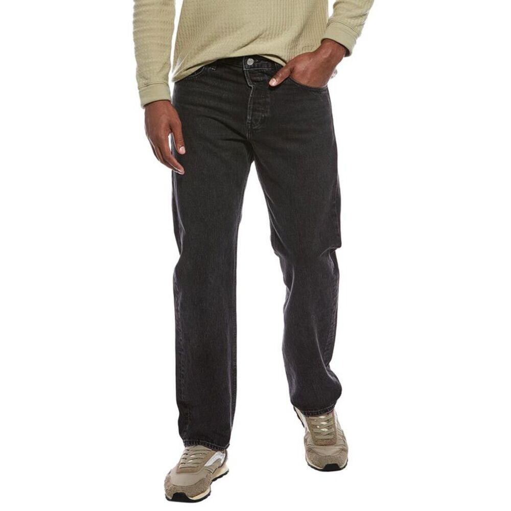 Frame Denim Mens Uknown The Straight Jean, Black